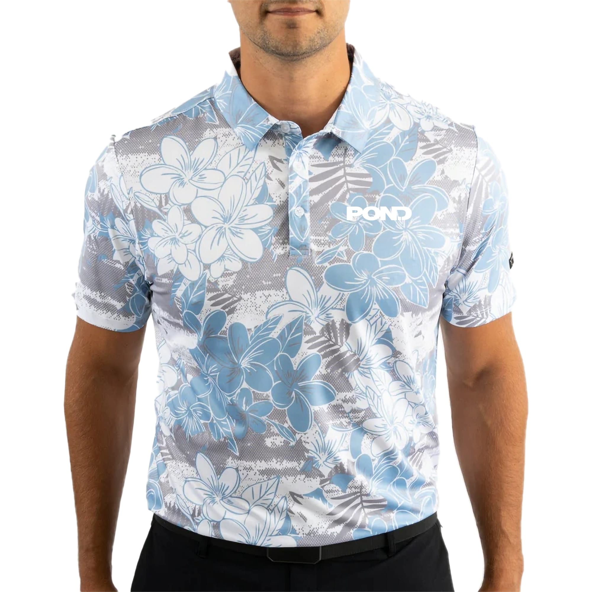 Tropical Mist Hawaiian Yatta Men's Golf Polo