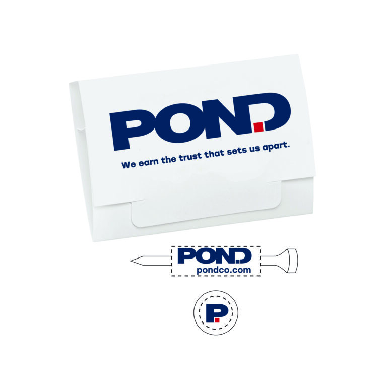 Golf Tee Packet | (6) 2-3/4" Wood Tees & (2) Plastic Ball Markers