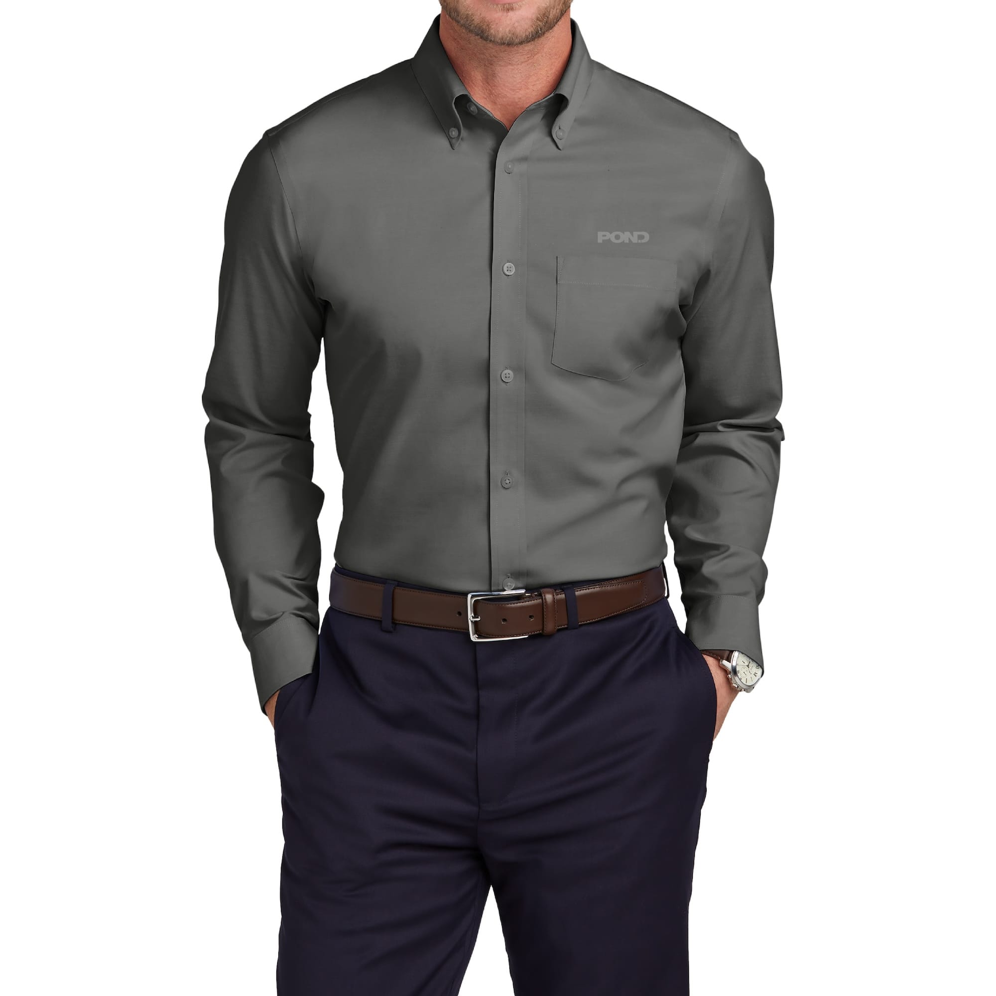 Brooks Brothers Men's Wrinkle-Free Stretch Pinpoint Shirt - Image 3