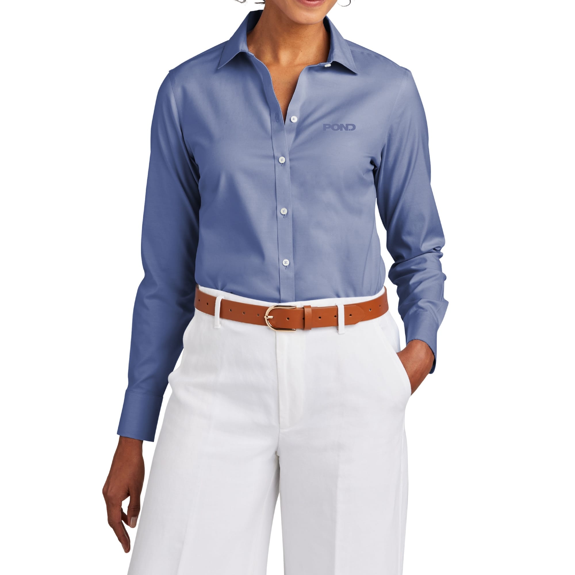 Brooks Brothers Women's Wrinkle-Free Stretch Pinpoint Shirt - Image 4