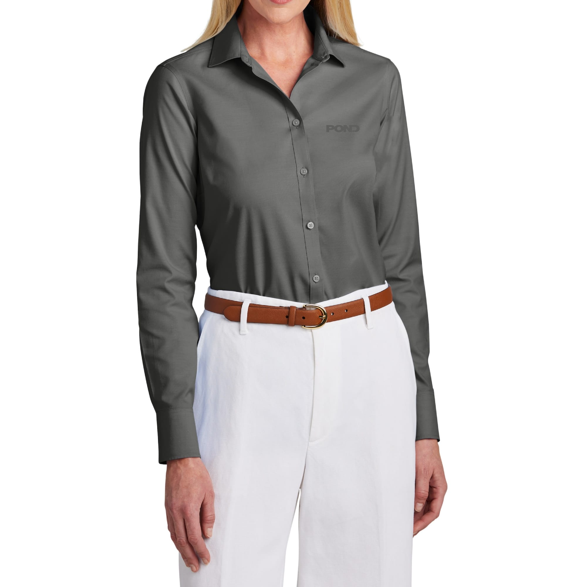 Brooks Brothers Women's Wrinkle-Free Stretch Pinpoint Shirt - Image 3