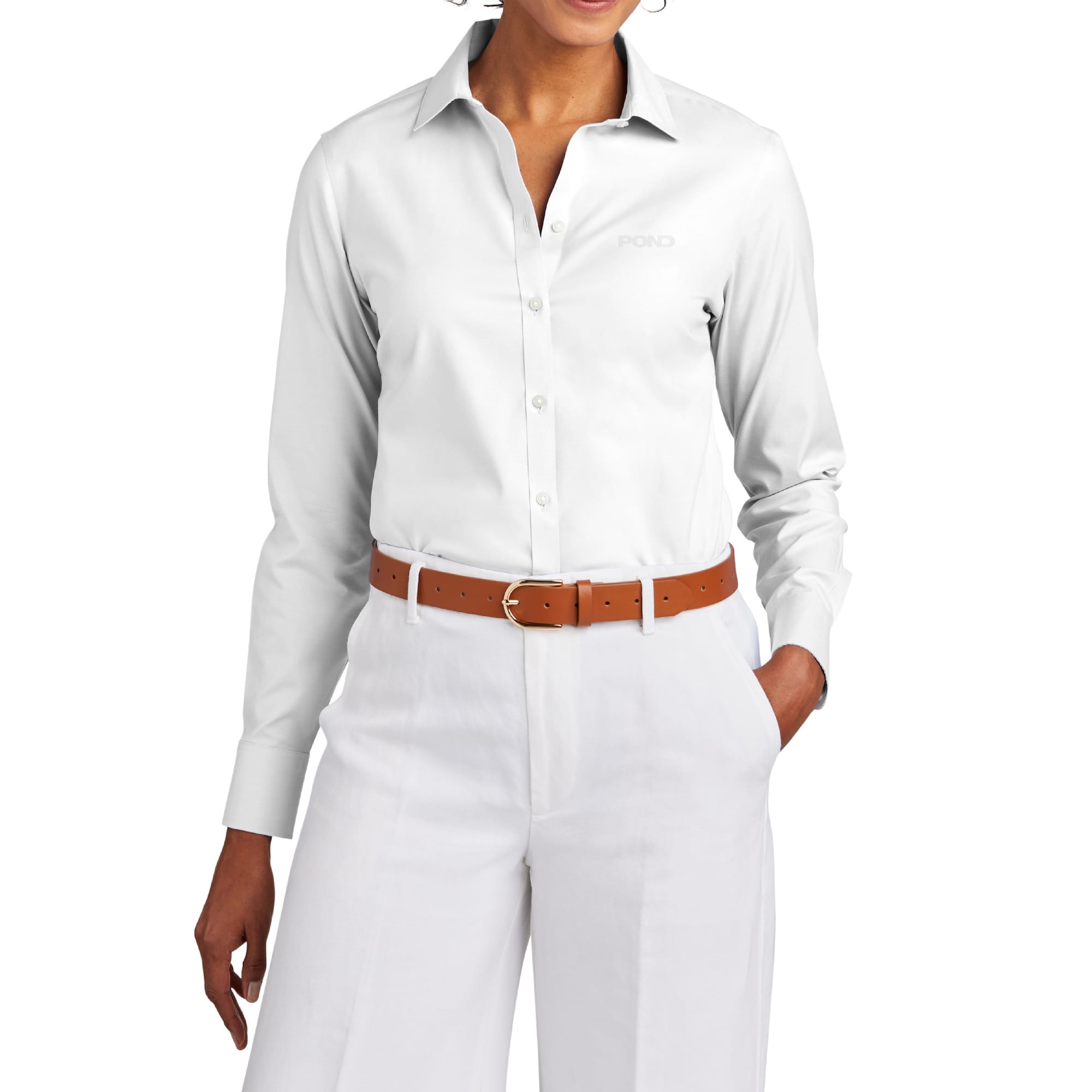 Brooks Brothers Women's Wrinkle-Free Stretch Pinpoint Shirt - Image 2