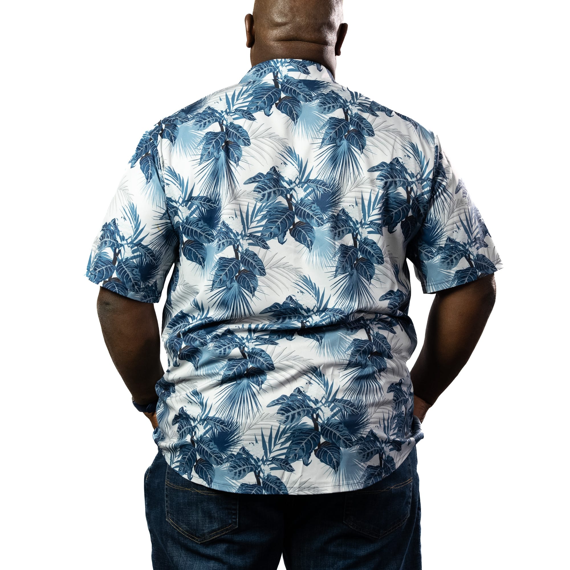 Hawaiian Button Up | Jungle Palm Leaf - Image 3