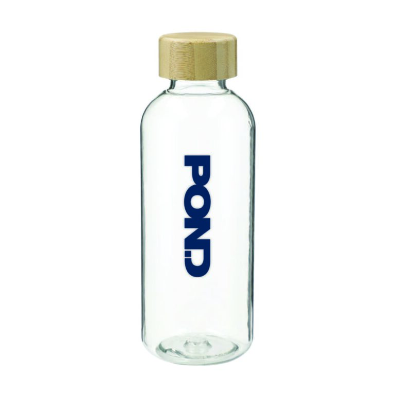 Sona 22oz RPET Reusable Plastic Bottle w/ FSC 100% Bamboo Lid